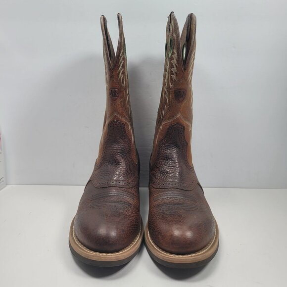 Ariat Men's Brown Western Leather Cowboy Boots 10016272 US Size 12EE - Picture 4 of 12